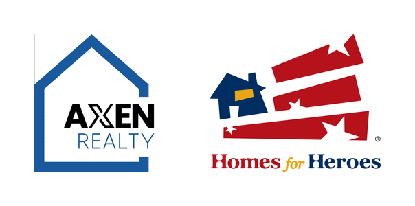 AXEN Realty and Homes for Heroes affiliate logos